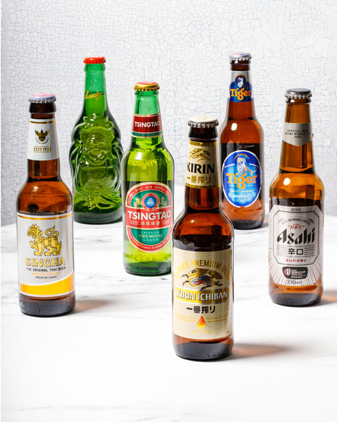 Luxury Asian Beer Gift Hamper Selection Box with snacks